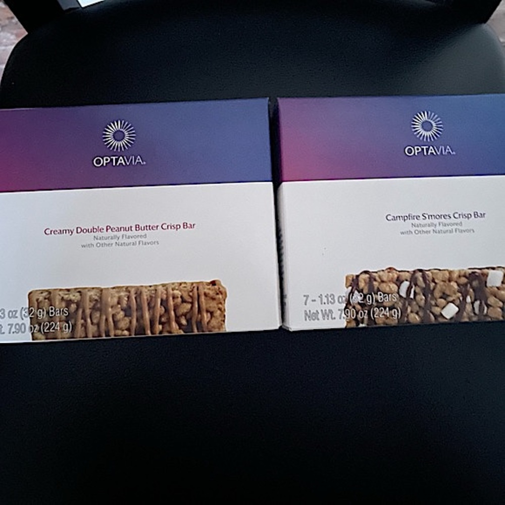 New - 1  box Creamy Double  Peanut Butter Crisp Bar & 1 box Campfire S’mores Bar